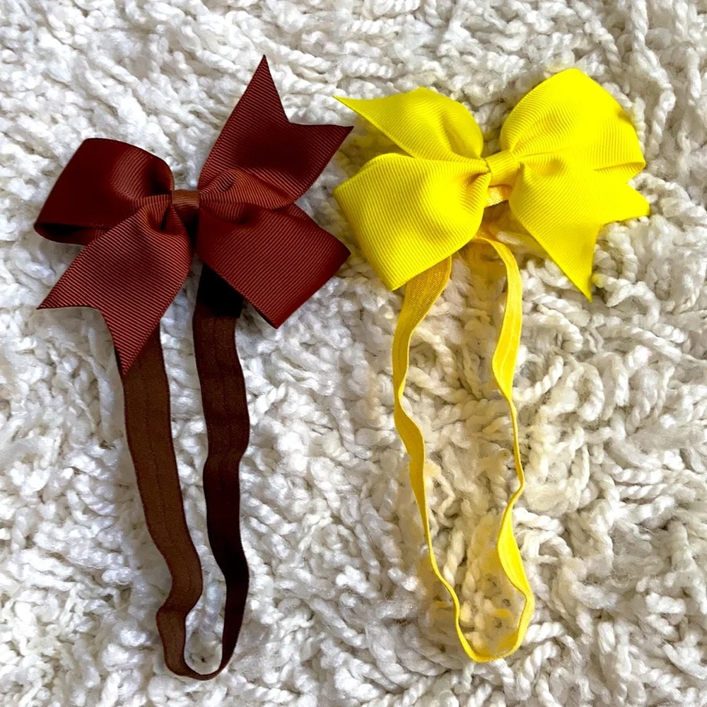 Bundle of 8 Baby Bow Headbands